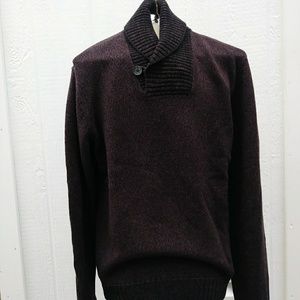 Mens Calvin Klein burgandy/black sweater  NWT